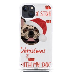 French Bulldog T- Shirt French Bulldog Merry Christmas T- Shirt Iphone 13 Tpu Uv Print Case by ZUXUMI