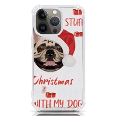 French Bulldog T- Shirt French Bulldog Merry Christmas T- Shirt Iphone 13 Pro Tpu Uv Print Case by ZUXUMI