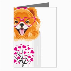 Pomeranian Dog T-shirtcute Pomeranian Dog Peeking Out Of A Mug T-shirt Greeting Cards (pkg Of 8) by EnriqueJohnson