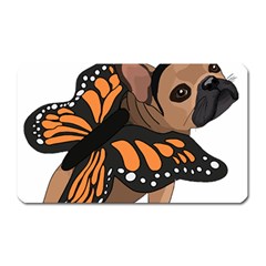 French Bulldog T- Shirt Frenchie Butterfly T- Shirt Magnet (rectangular) by ZUXUMI