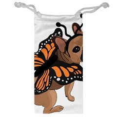 French Bulldog T- Shirt Frenchie Butterfly T- Shirt Jewelry Bag by ZUXUMI