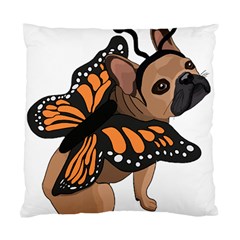 French Bulldog T- Shirt Frenchie Butterfly T- Shirt Standard Cushion Case (two Sides) by ZUXUMI