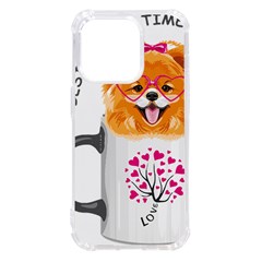 Pomeranian Dog T-shirtcute Pomeranian Dog Peeking Out Of A Mug T-shirt Iphone 14 Pro Tpu Uv Print Case