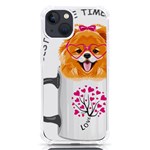 Pomeranian Dog T-shirtcute Pomeranian Dog Peeking Out Of A Mug T-shirt iPhone 13 TPU UV Print Case Front