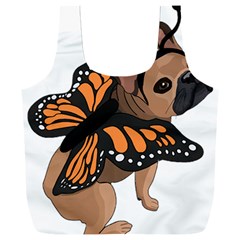 French Bulldog T- Shirt Frenchie Butterfly T- Shirt Full Print Recycle Bag (xxxl) by ZUXUMI