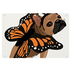 French Bulldog T- Shirt Frenchie Butterfly T- Shirt Banner And Sign 6  X 4  by ZUXUMI