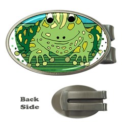 Frog Lovers Gift T- Shirtfrog T- Shirt Money Clips (oval)  by ZUXUMI