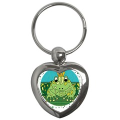 Frog Lovers Gift T- Shirtfrog T- Shirt Key Chain (heart) by ZUXUMI