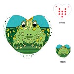 Frog Lovers Gift T- Shirtfrog T- Shirt Playing Cards Single Design (Heart) Front