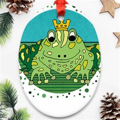 Frog Lovers Gift T- Shirtfrog T- Shirt Oval Ornament (two Sides) by ZUXUMI