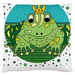 Frog Lovers Gift T- Shirtfrog T- Shirt Large Cushion Case (one Side) by ZUXUMI