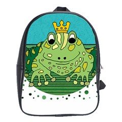 Frog Lovers Gift T- Shirtfrog T- Shirt School Bag (xl) by ZUXUMI