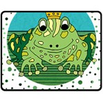 Frog Lovers Gift T- Shirtfrog T- Shirt Two Sides Fleece Blanket (Medium) 58.8 x47.4  Blanket Front