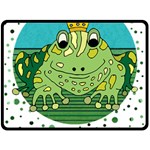 Frog Lovers Gift T- Shirtfrog T- Shirt Two Sides Fleece Blanket (Large) 80 x60  Blanket Front