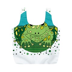 Frog Lovers Gift T- Shirtfrog T- Shirt Full Print Recycle Bag (m) by ZUXUMI