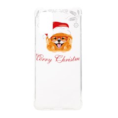 Pomeranian Dog T-shirthappy Pomeranian Dog Wearing Eyeglasses And Santa Hat T-shirt Samsung Galaxy S20plus 6 7 Inch Tpu Uv Case by EnriqueJohnson