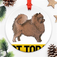 Pomeranian T-shirtnope Not Today Pomeranian 24 T-shirt Ornament (round) by EnriqueJohnson