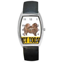 Pomeranian T-shirtnope Not Today Pomeranian 24 T-shirt Barrel Style Metal Watch