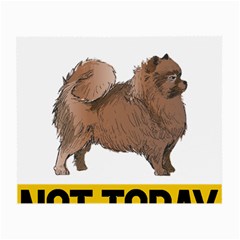 Pomeranian T-shirtnope Not Today Pomeranian 24 T-shirt Small Glasses Cloth by EnriqueJohnson