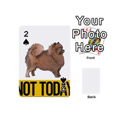 Pomeranian T-shirtnope Not Today Pomeranian 24 T-shirt Playing Cards 54 Designs (mini) by EnriqueJohnson