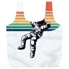 Funny Astronaut In Space T- Shirt Astronaut Relaxing In The Stars T- Shirt Full Print Recycle Bag (xl) by ZUXUMI