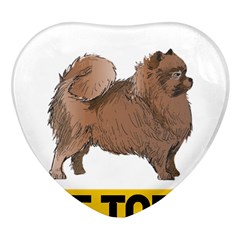 Pomeranian T-shirtnope Not Today Pomeranian 24 T-shirt Heart Glass Fridge Magnet (4 Pack) by EnriqueJohnson