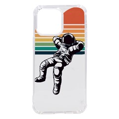 Funny Astronaut In Space T- Shirt Astronaut Relaxing In The Stars T- Shirt Iphone 14 Pro Max Tpu Uv Print Case by ZUXUMI