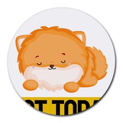 Pomeranian T-shirtnope Not Today Pomeranian 31 T-shirt Round Mousepad by EnriqueJohnson