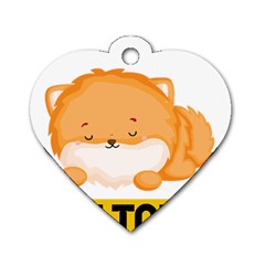 Pomeranian T-shirtnope Not Today Pomeranian 31 T-shirt Dog Tag Heart (one Side) by EnriqueJohnson