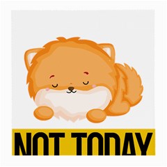 Pomeranian T-shirtnope Not Today Pomeranian 31 T-shirt Medium Glasses Cloth (2 Sides) by EnriqueJohnson