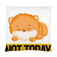 Pomeranian T-shirtnope Not Today Pomeranian 31 T-shirt Standard Cushion Case (two Sides) by EnriqueJohnson