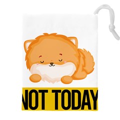 Pomeranian T-shirtnope Not Today Pomeranian 31 T-shirt Drawstring Pouch (4xl) by EnriqueJohnson