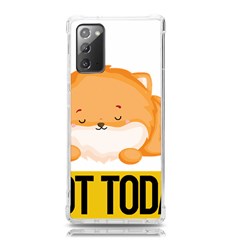 Pomeranian T-shirtnope Not Today Pomeranian 31 T-shirt Samsung Galaxy Note 20 Tpu Uv Case by EnriqueJohnson