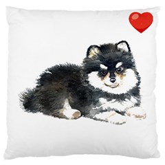 Pomeranian T-shirtsteal Your Heart Pomeranian 52 T-shirt Large Cushion Case (two Sides) by EnriqueJohnson