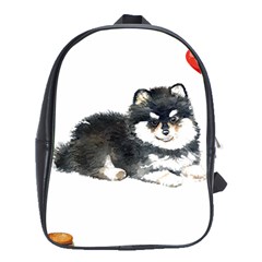 Pomeranian T-shirtsteal Your Heart Pomeranian 52 T-shirt School Bag (xl) by EnriqueJohnson