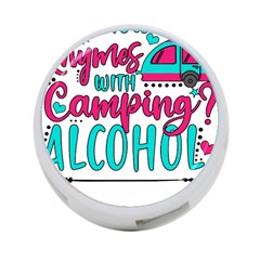 Funny Camping Sayings T- Shirt You Know What Rhymes With Camping  Alcohol T- Shirt 4-port Usb Hub (two Sides) by ZUXUMI