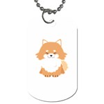 Pomeranian T-shirtwhite Look Calm Pomeranian 13 T-shirt Dog Tag (One Side) Front