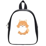 Pomeranian T-shirtwhite Look Calm Pomeranian 13 T-shirt School Bag (Small) Front