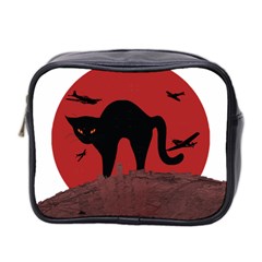 Funny Catzilla Petzilla Lovers T- Shirt Catzilla Funny Cat Shirt Humorous Cat T- Shirt Mini Toiletries Bag (two Sides) by ZUXUMI