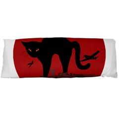 Funny Catzilla Petzilla Lovers T- Shirt Catzilla Funny Cat Shirt Humorous Cat T- Shirt Body Pillow Case (dakimakura) by ZUXUMI