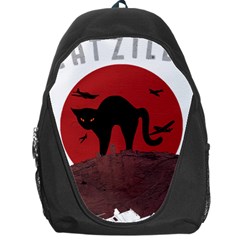 Funny Catzilla Petzilla Lovers T- Shirt Catzilla Funny Cat Shirt Humorous Cat T- Shirt Backpack Bag by ZUXUMI