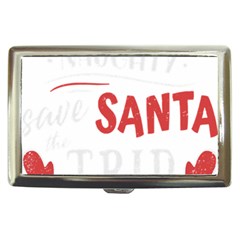 Funny Christmas Quote T- Shirt Be Naughty Save Santa The Trip Funny Christmas Quote T- Shirt Cigarette Money Case by ZUXUMI