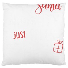 Funny Christmas Quote T- Shirt Sorry Santa Naughty Just Feels Too Nice Funny Christmas Quote T- Shir Standard Premium Plush Fleece Cushion Case (one Side) by ZUXUMI