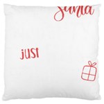 Funny Christmas Quote T- Shirt Sorry Santa Naughty Just Feels Too Nice Funny Christmas Quote T- Shir Large Premium Plush Fleece Cushion Case (One Side) Front