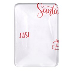 Funny Christmas Quote T- Shirt Sorry Santa Naughty Just Feels Too Nice Funny Christmas Quote T- Shir Rectangular Glass Fridge Magnet (4 Pack) by ZUXUMI