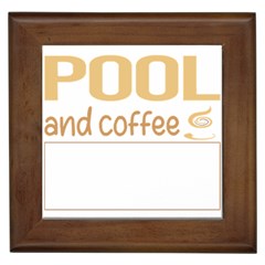 Pool T-shirtif It Involves Coffee Pool T-shirt Framed Tile by EnriqueJohnson