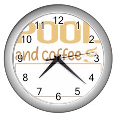 Pool T-shirtif It Involves Coffee Pool T-shirt Wall Clock (silver) by EnriqueJohnson