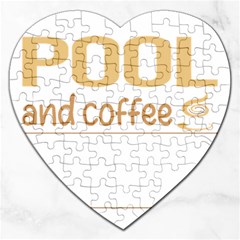 Pool T-shirtif It Involves Coffee Pool T-shirt Jigsaw Puzzle (heart) by EnriqueJohnson