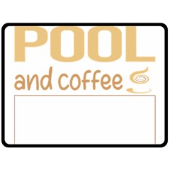 Pool T-shirtif It Involves Coffee Pool T-shirt Fleece Blanket (large) by EnriqueJohnson