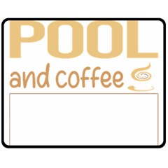 Pool T-shirtif It Involves Coffee Pool T-shirt Fleece Blanket (medium) by EnriqueJohnson